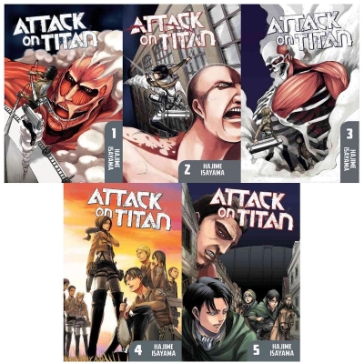 Picture of Attack on Titan Volume 1-5 full set [Paperback]