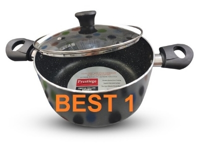 Picture of Prestiege INDUCTION Casserole/ SOS Pan with Glass Cover 22-36 CM (MULTIPLE COLOR)