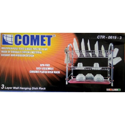 Picture of Comet 3 Layer Wall Hanging Dish Rack