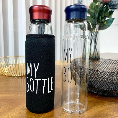 Picture of Jazz Style Water Bottle, Aluminum Cap and Bag