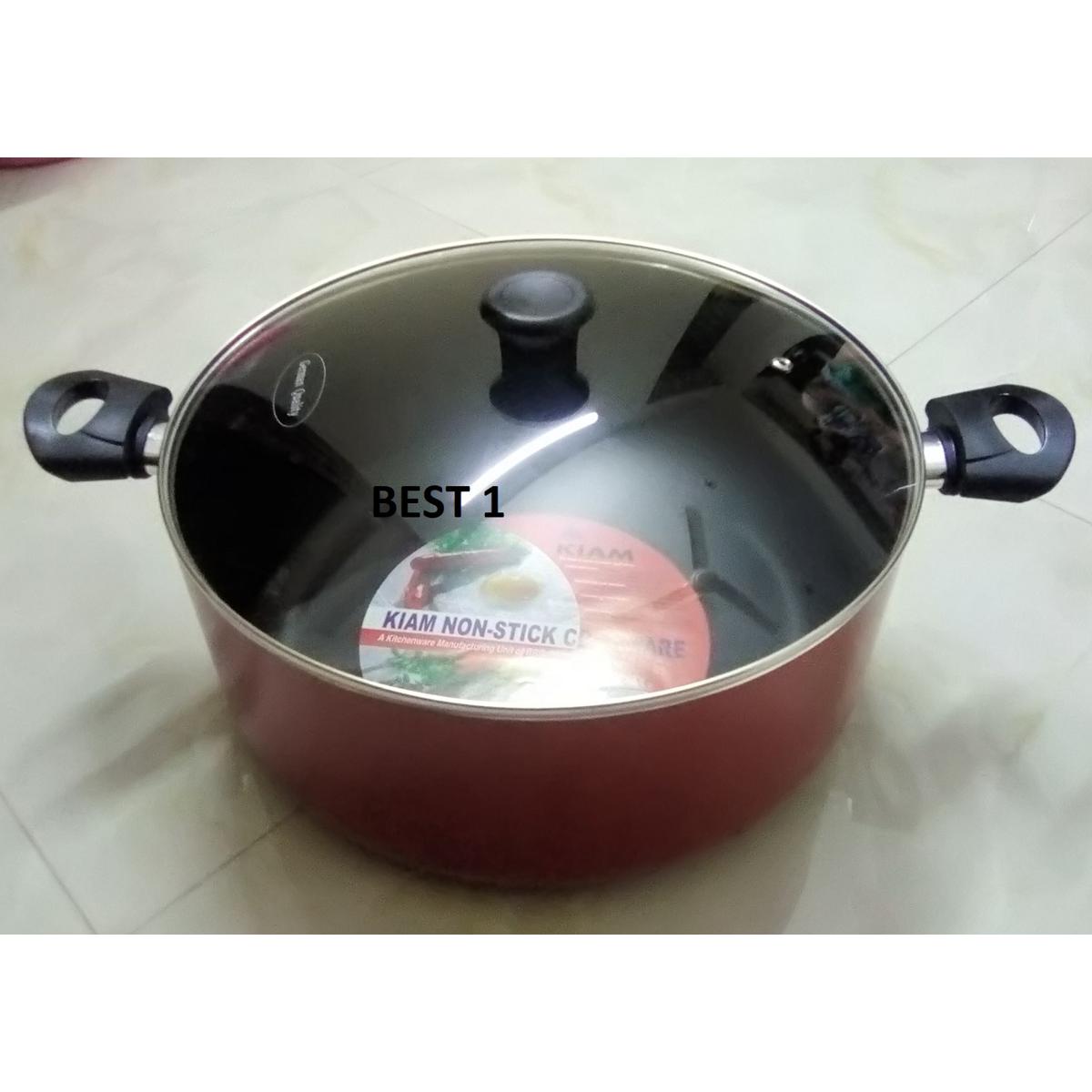 Picture of Kiam Non Stick Casserole (Sauce Pan) With Glass Lid 36cm