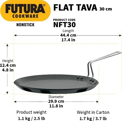 Picture of Hawkins Futura Nonstick Flat Tava 30 cm, 4.88 mm NFT30