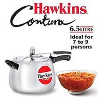 Picture of Hawkins Contura Silver Pressure Cooker 6 litre