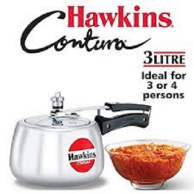 Picture of Hawkins Contura Silver Pressure Cooker 3 litre