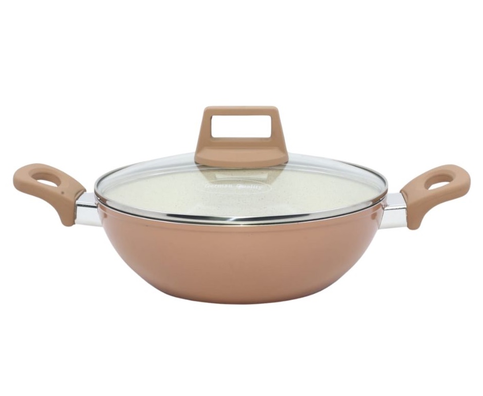 Picture of Prestiege INDUCTION Karai with Glass Cover 24 CM (MULTIPLE COLOR)