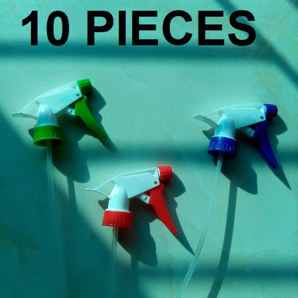 Picture of Water Spray Nozzle Trigger with pipe for Bottle and Sprayer 10 PCS Sprayer MIXED COLOR