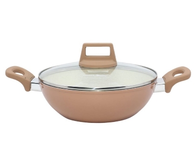 Picture of Prestiege INDUCTION Karai with Glass Cover 24 CM (MULTIPLE COLOR)