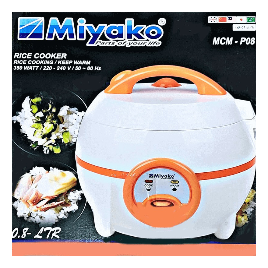 Picture of Miyako 0.8 liter small size rice cooker mcm-p08