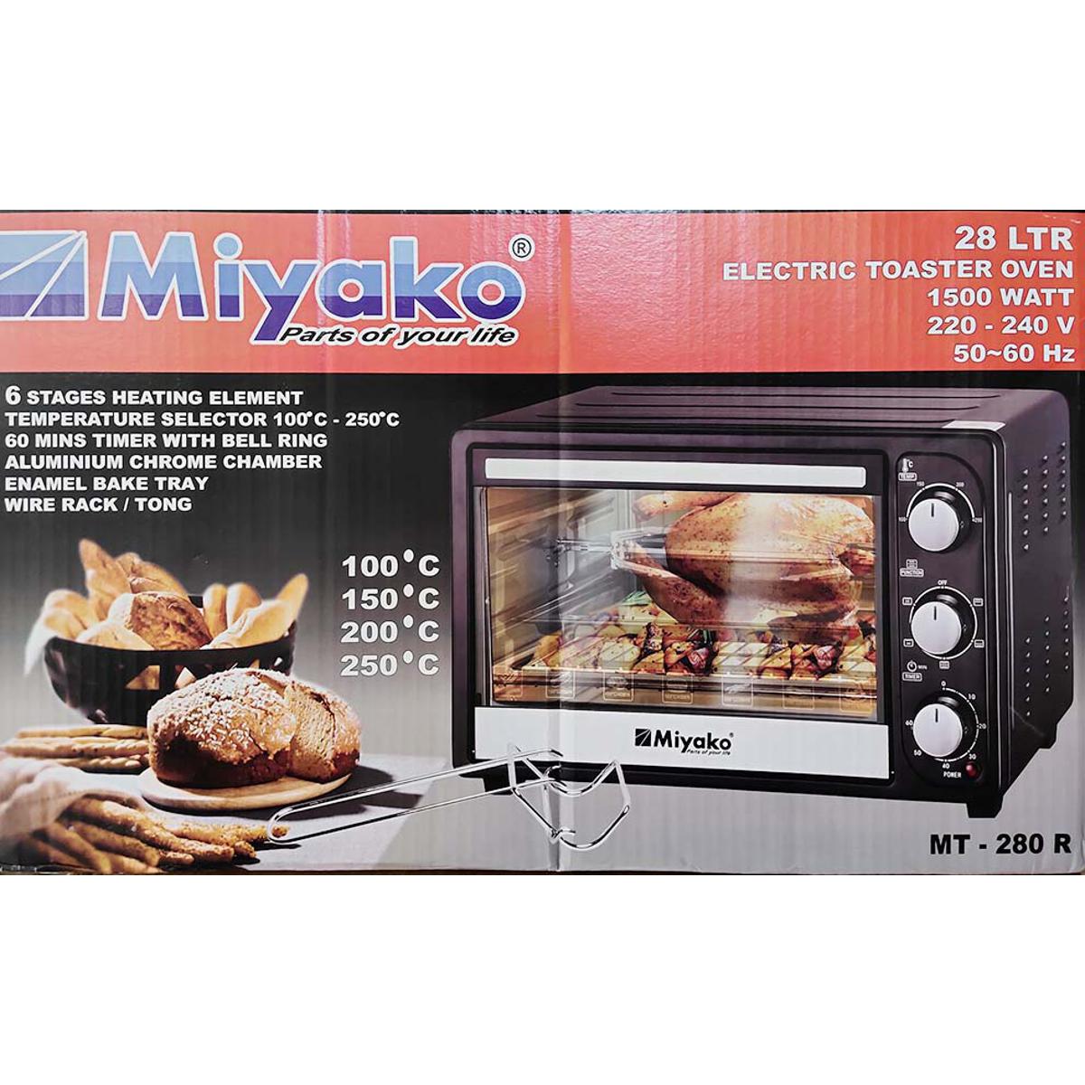 Picture of Miyako 28 Liter Electric Oven MT-280R with Chamber Enamel Bake Tray