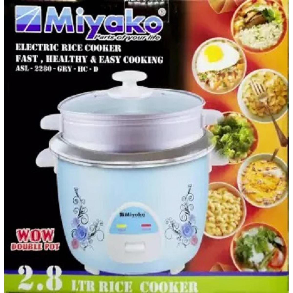 Picture of Miyako 2.8 LTR Double Pot Rice Cooker ASL-2280