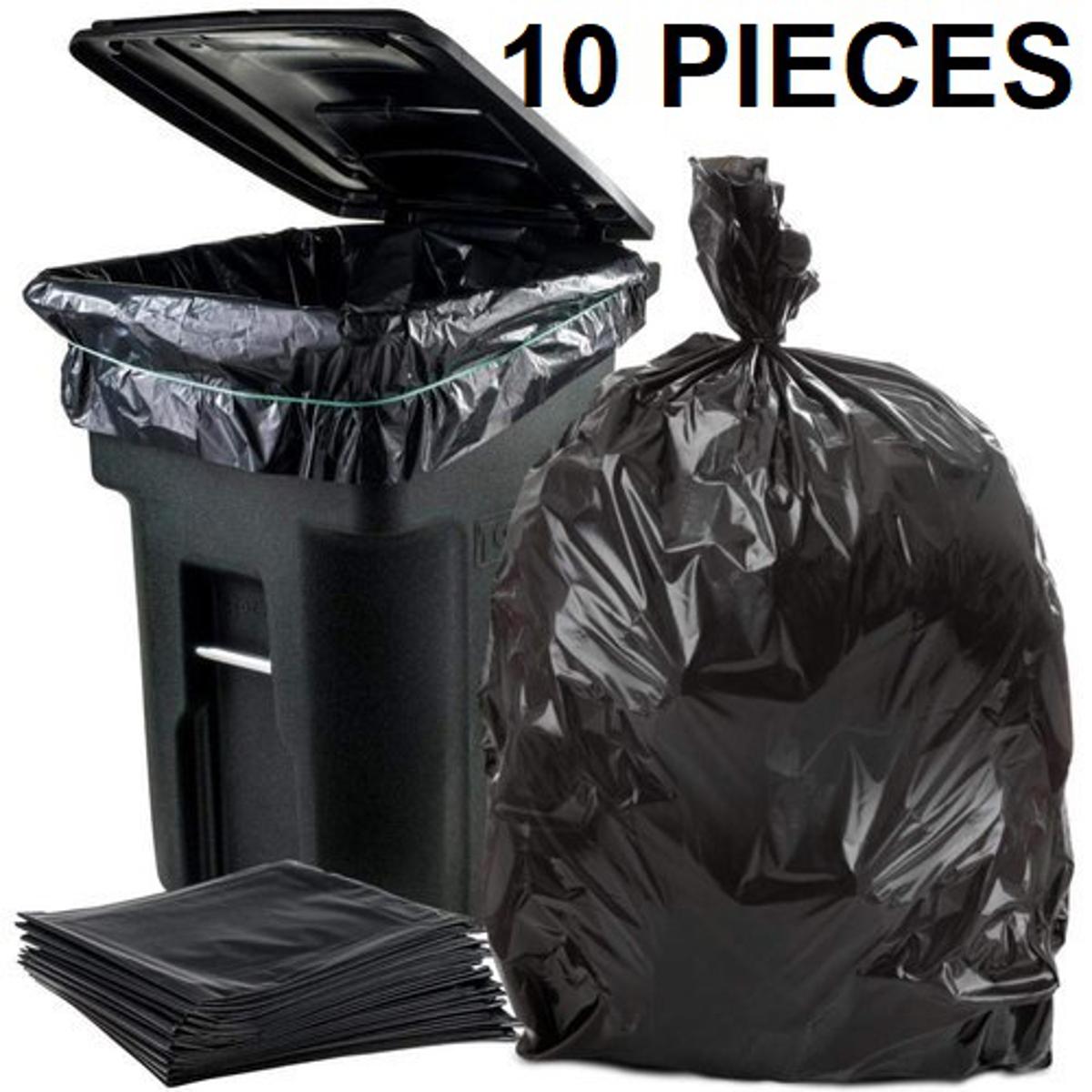 Picture of BLACK (36" X24") 10PCS Trash Bag / Poly Bag / Garbage Bag / Moyla Felar Bag / Polibag