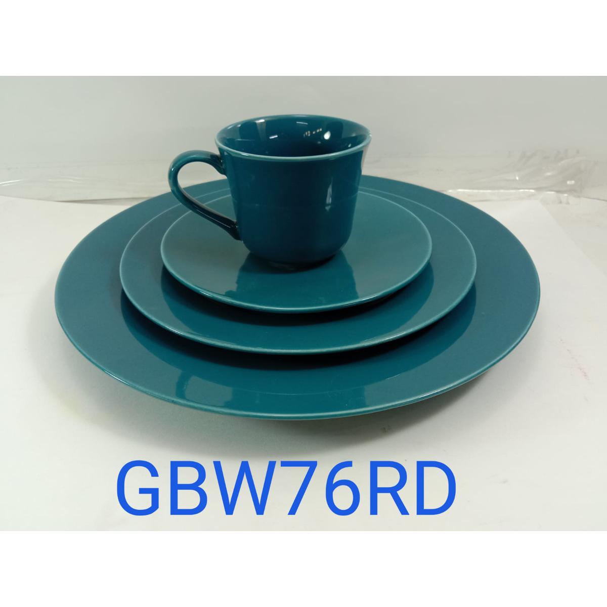 Picture of 36 pieces dinner set for gift and home decoration- 6 Dinner Plates, 6 Half Plates, 1 Rice Dish, 1 Curry serving bowl, 6 Soup Bowl, 6+6 coffee cup + saucer, 1 Tea Pot, 1 Milk Pot, 1 Sugar Pot, 1 Salt Shaker.(Microwave and Dishwasher Safe)