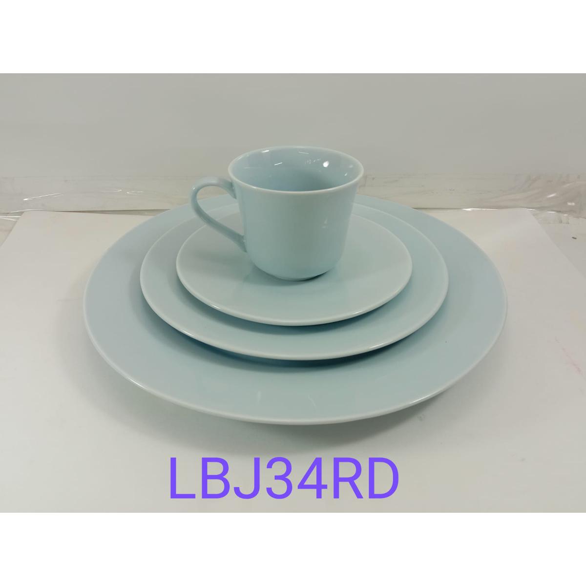 Picture of 36 pieces dinner set for gift and home decoration- 6 Dinner Plates, 6 Half Plates, 1 Rice Dish, 1 Curry serving bowl, 6 Soup Bowl, 6+6 coffee cup + saucer, 1 Tea Pot, 1 Milk Pot, 1 Sugar Pot, 1 Salt Shaker.(Microwave and Dishwasher Safe)