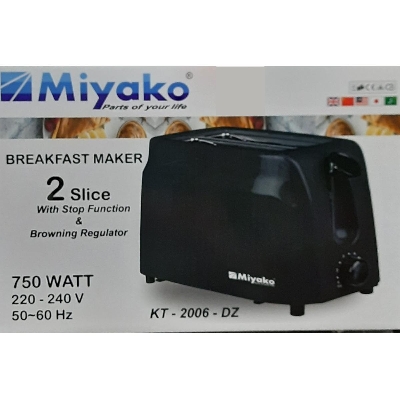 Picture of Miyako 2 Slice Bread Toaster KT-2006