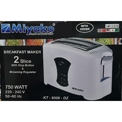 Picture of Miyako 2 Slice Bread Toaster KT-6006