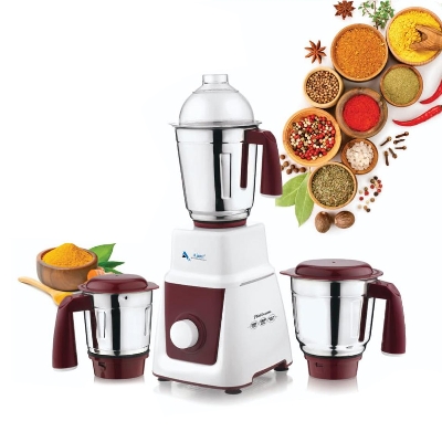 Picture of High Quality - 1000 Watts Plus Mixer Grinder - 3 SS Jar - 1.5 Liter liquidiser jar - Ajnur Platinum Blender