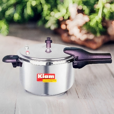 Picture of Kiam Stainless Steel Pressure Cooker KSPC-6.5L (6.5 Liter) INDUCTION BOTTOM