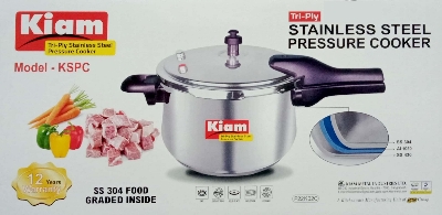 Picture of Kiam Stainless Steel Pressure Cooker KSPC-4.5L (4.5 Liter) WITH INDUCTION BOTTOM