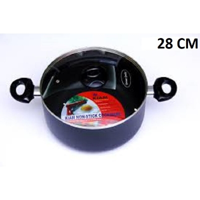 Picture of Kiam Non Stick Casserole (Sauce Pan) With Glass Lid 28CM