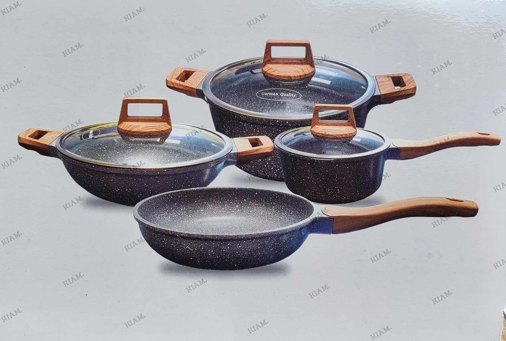 Picture of Kiam 7 Pcs Die-Casting Aluminum Cookware Set (INDUCTION)