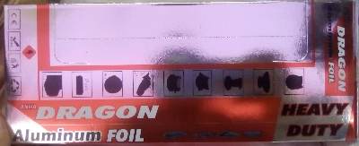 Picture of 12 Pieces Aluminum Foil Paper 1.25 Square Feet