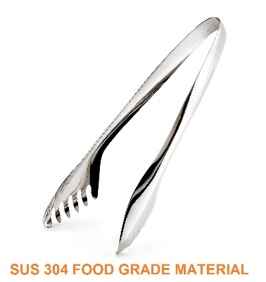 Picture of Stainless Steel Cooking Tong Clip Clamp Accessories Salad Serving Bbq Tools (SUS 304 food grade material)