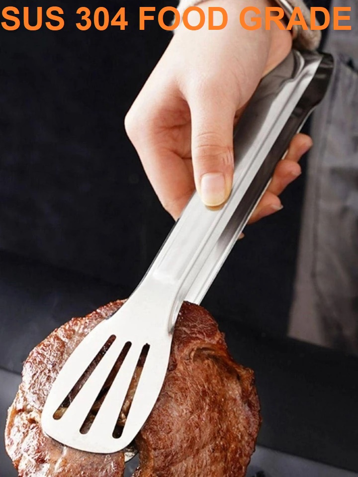 Picture of Stainless Steel Cooking Tong Clip Clamp Accessories Salad Serving Bbq Tools (SUS 304 food grade material)