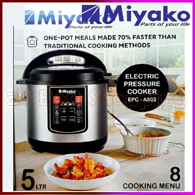 Picture of Miyako 5 Liter Electric Pressure Cooker EPC-502 With 8 Cooking Setup