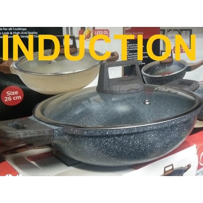 Picture of Kiam Die-casting 28cm Karai With Glass Lid (Induction)