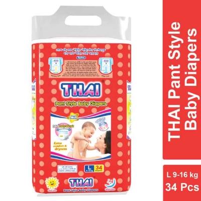 Picture of Thai Baby Diaper Pant Large (9-16 kg) 34 Pcs