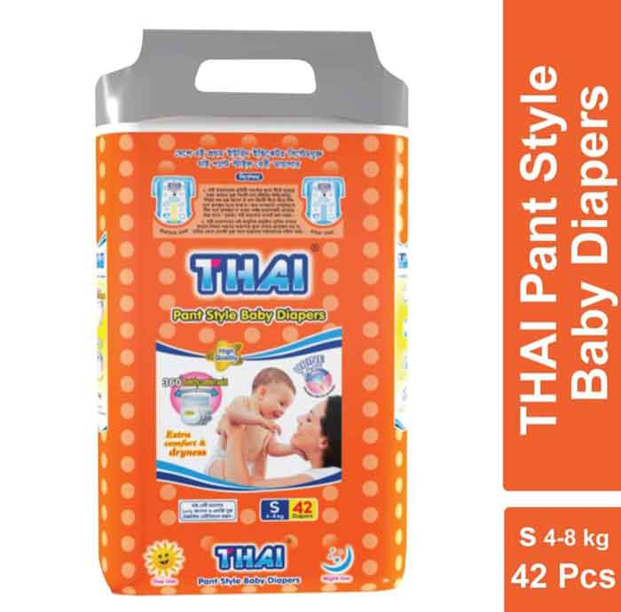 Picture of Thai Baby Diaper Pant Small (4-8 kg) 42 pcs