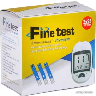 Picture of FINE TEST Blood Glucose Test Strips 50 Pcs