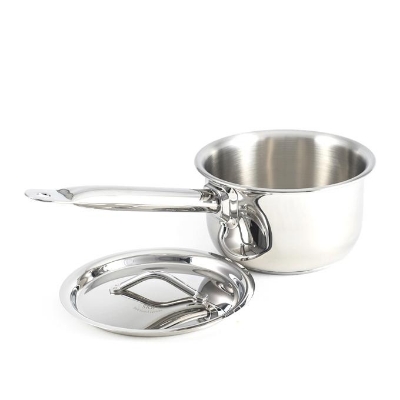 Picture of Stainless Steel Queen Sauce Pot with SS Lid and Long Handle 16cm 304 FOOD GRADE