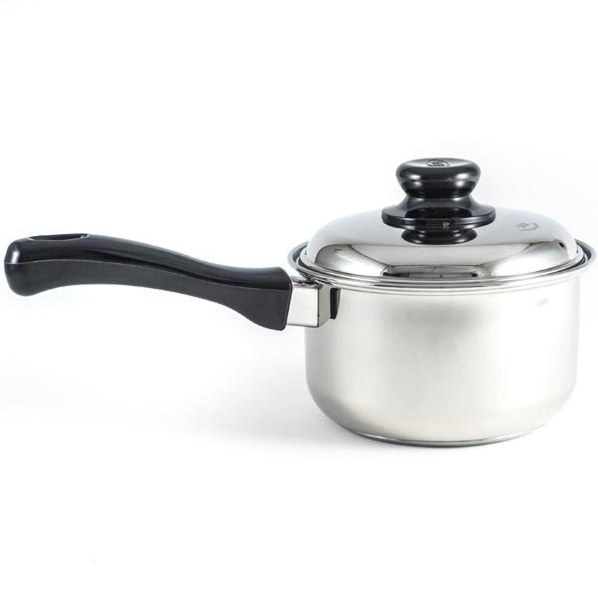 Picture of Stainless Steel Sauce Pan with SS Lid and Bakelite Handle 16CM 304 FOOD GRADE
