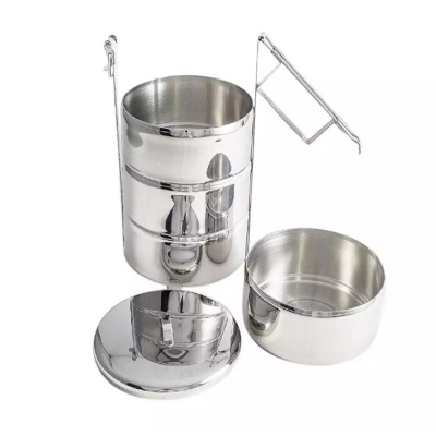 Picture of 4 Bowl Stainless Steel Food Carrier 18CM 304 FOOD GRADE