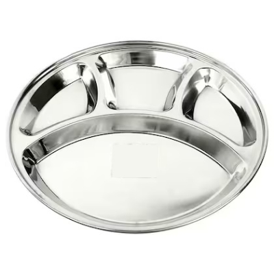 Picture of Stainless Steel Compartment Plate 28CM 304 FOOD GRADE