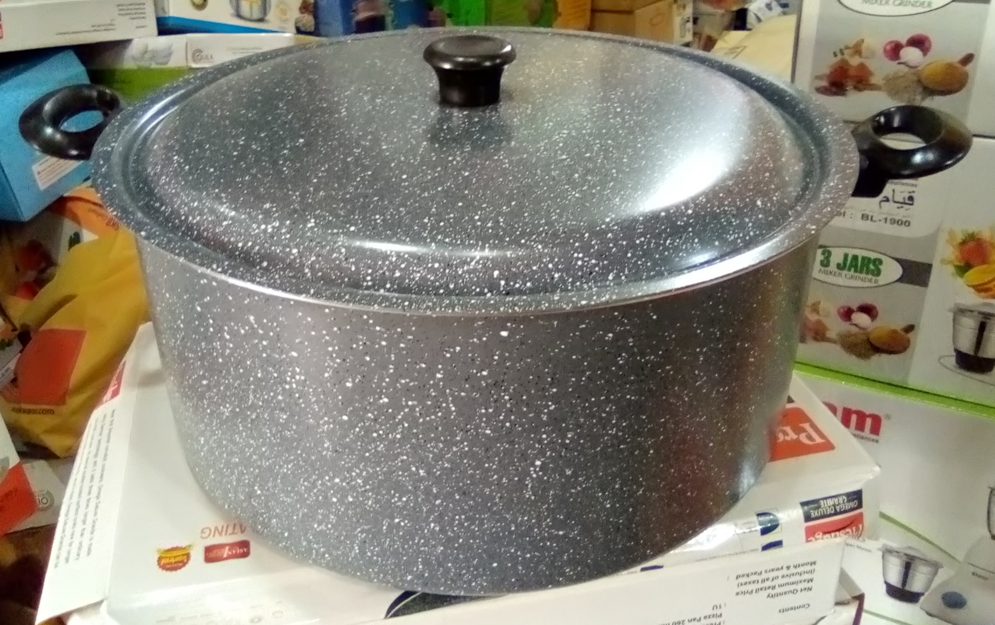 Picture of Kiam 40cm Marble Coated Party Casserole With Lid