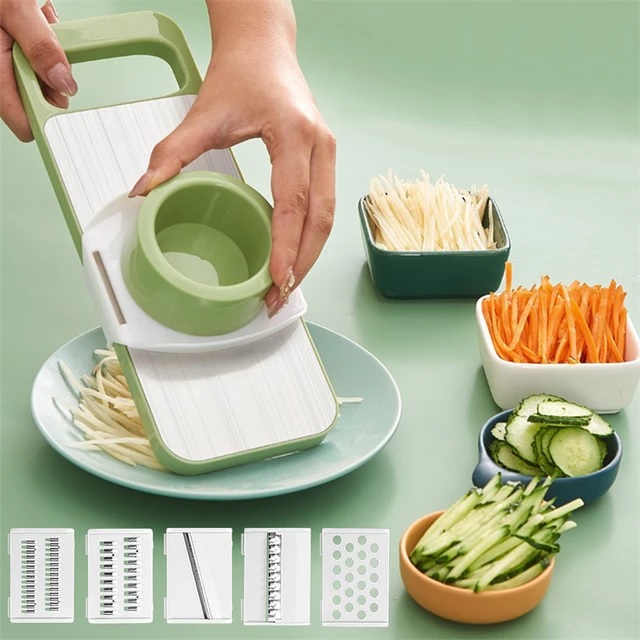Picture of 5 In 1 Kitchen Vegetable Cutting Tools Vegetable Cutter Grater for Vegetables Slicers Shredders Multi Slicer Peeler Carrot Fruit