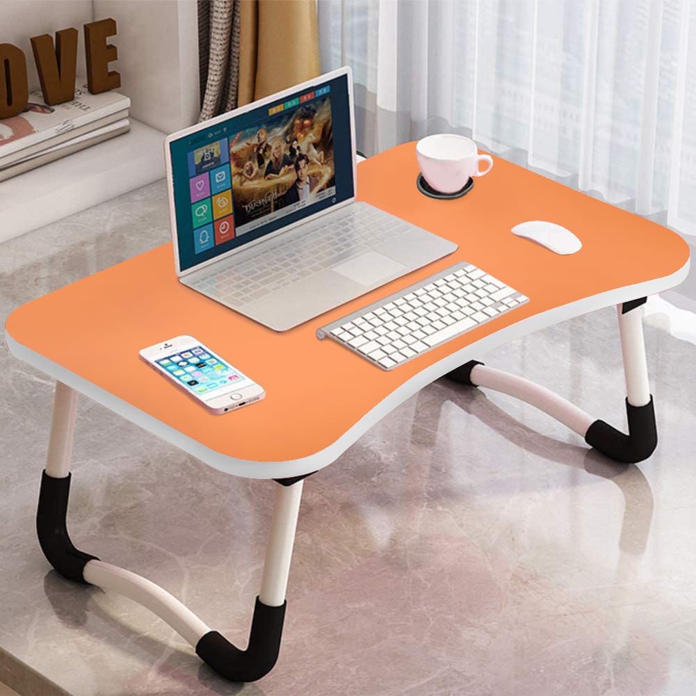Picture of *Multi-function and Removable Stand Folding Computer Laptop Desk Small Bed Desk Simple Dormitory Lazy Table Bed with Laptop Table with Holder Slot Portable Table Stand for Laptop Tablet Reading Table - cloth stand*