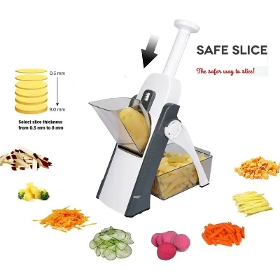 Picture of Spring Slicer Cutter 6 in 1 | Multifunctional high quality ABS Vegetable Slicer MULTIPLE COLOR