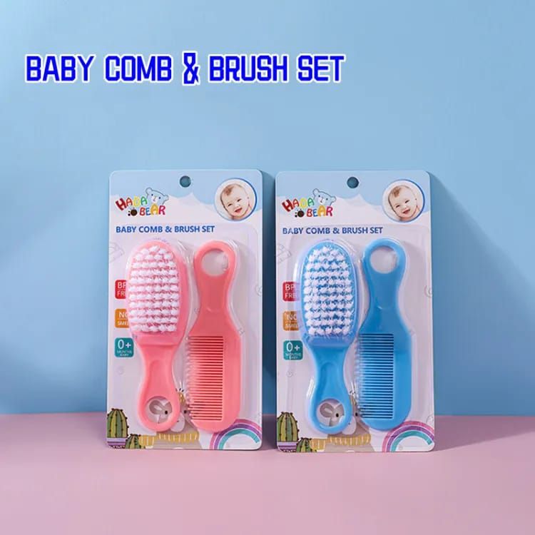 Picture of Baby comb Care Set, Newborn Hair Brush Shampoo Round Hair Comb Head