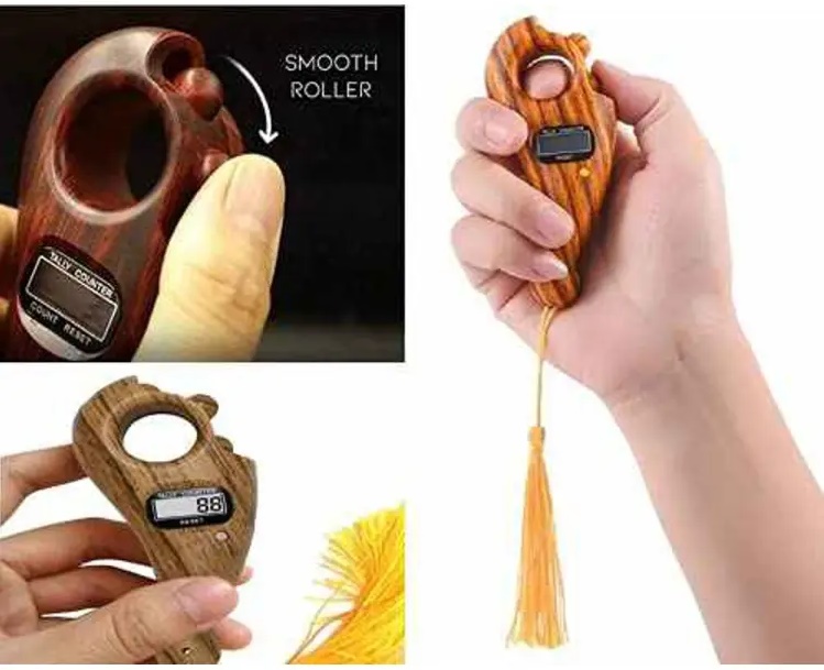 Picture of Finger Counter-Islamic Tasbih Bead Digital Finger Rotating Prayer Beads with Digital Counter Counter for Prayer Islamic Tasbih Muslim/ Digital Smart Tasbih