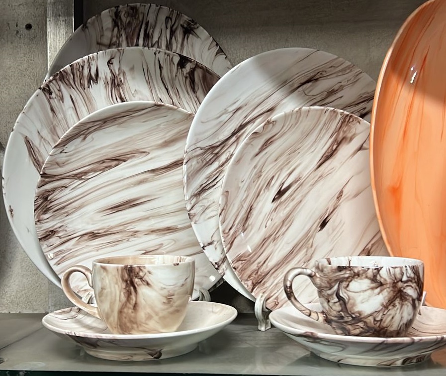 Picture of 32 Pieces Ariane Dinner Set Marble Design (COLOR AS PER PICTURES)