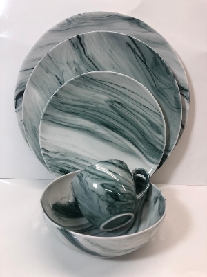 Picture of 32 Pieces Ariane Dinner Set Marble Design (COLOR AS PER PICTURES)