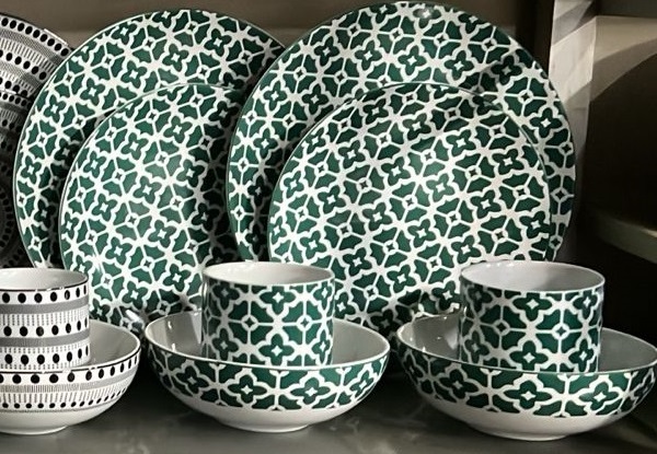 Picture of 24 Pieces Ariane Dinner Set GREEN Design