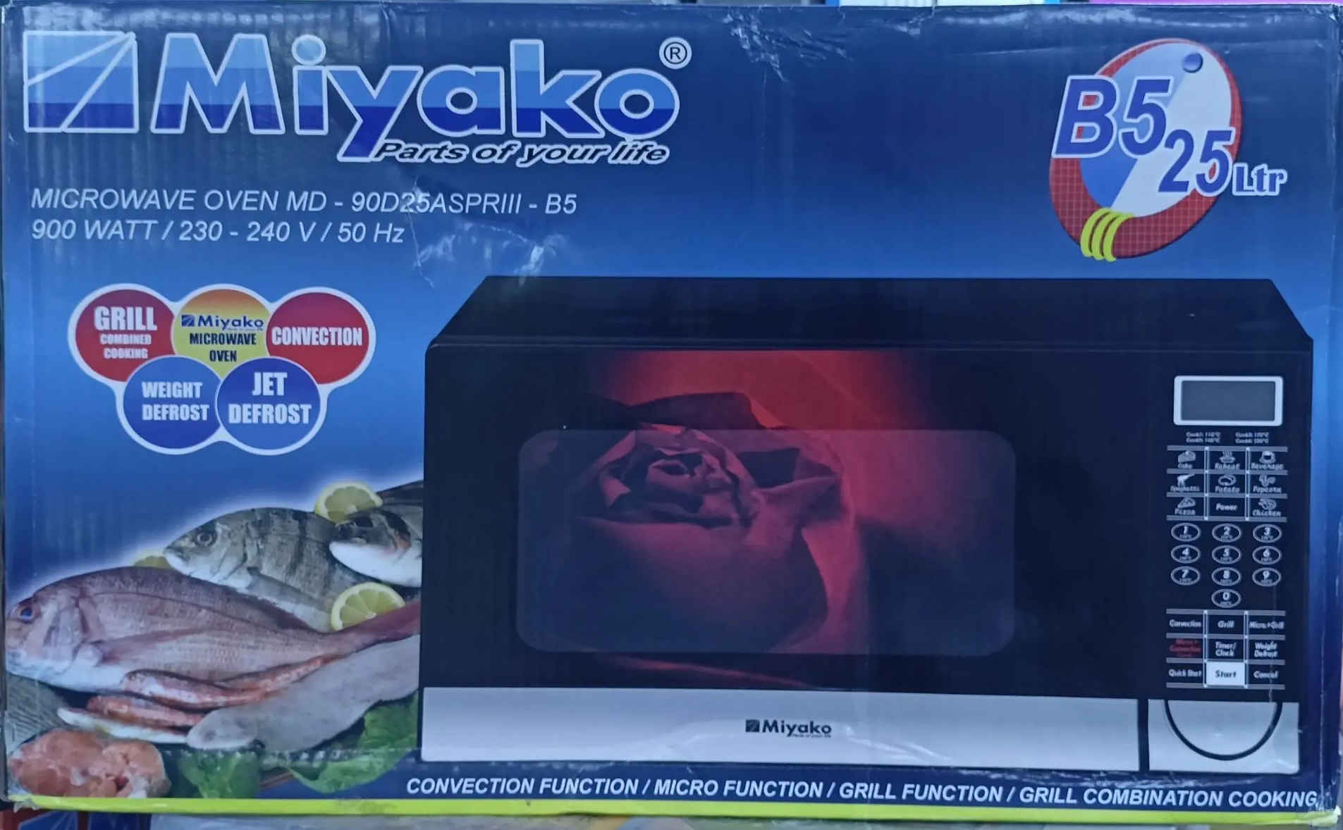 Picture of Miyako 25 Liter Micro convection oven MD-90D25ASPRIII-B5