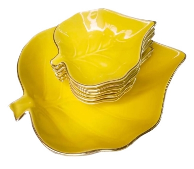 Picture of New design 7 Pcs Custard Set Sweet Bowl Set Including Serving Dish , Oven Proof porcelain Ceramic Porcelain Snack Bowl Set,Ceramic Firni Set & bati, Soup & Firni Bati