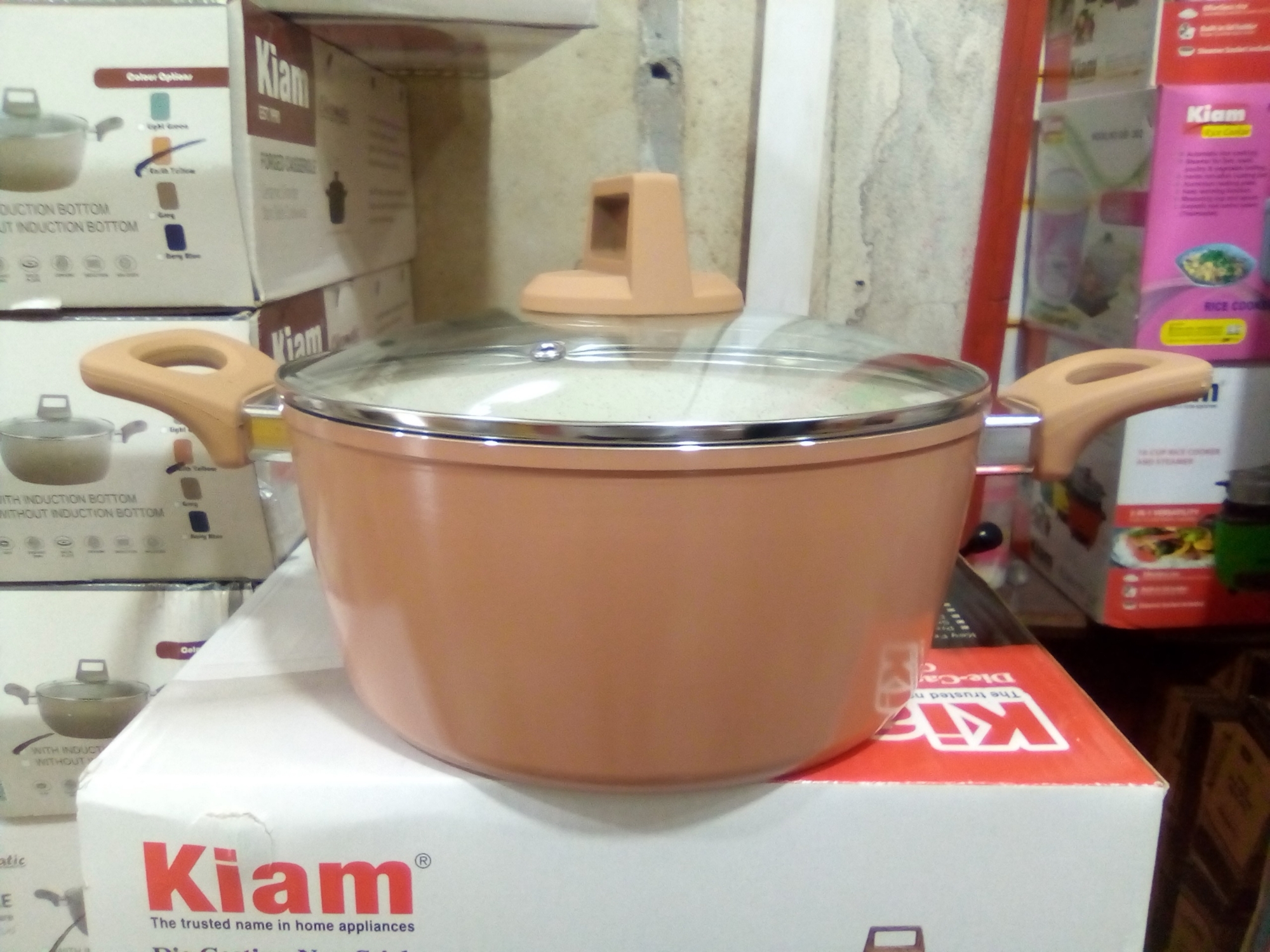 Picture of 28CM Kiam Casserole With Glass Lid CERAMIC