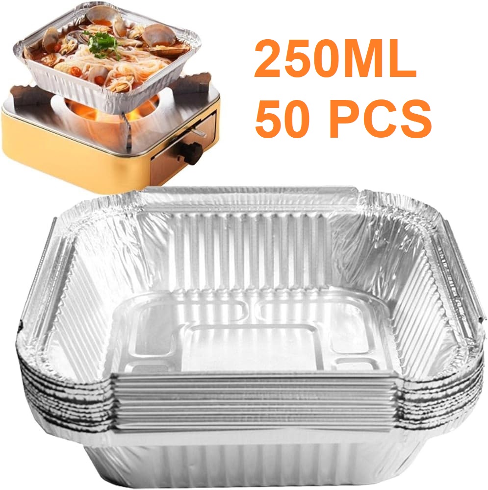 Picture of Aluminium Foil Container box 250ml 50 pcs