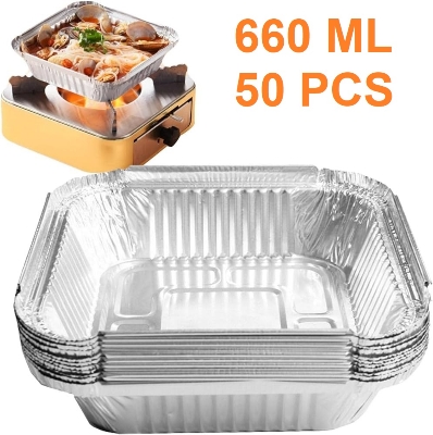 Picture of Aluminium Foil Container box 660ml 50 pcs